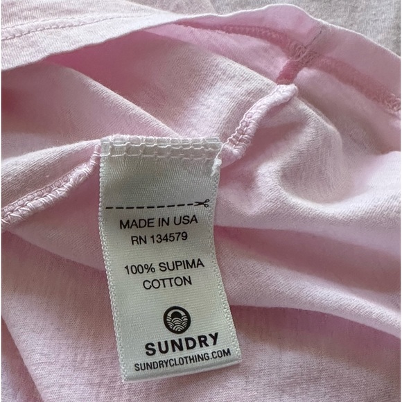 Sundry “destinations” graphic light pink sleeveless tank top or mini dress - Picture 8 of 9